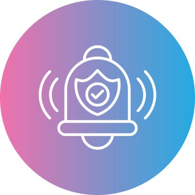 Güvenlik simgesinin vektör illüstrasyonu