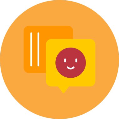 Konuş. Web simgesi basit illüstrasyon