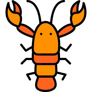 Beyaz arka planda tatlı karikatür ıstakozu baskılar ve tişört - renk, kitap tasarımı