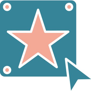 Yıldız. Web simgesi basit illüstrasyon