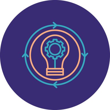 Ampul. Web simgesi basit illüstrasyon