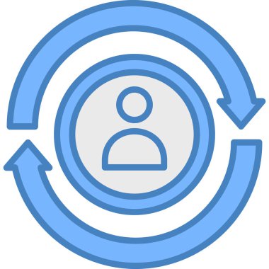 kullanıcı. Web simgesi basit illüstrasyon