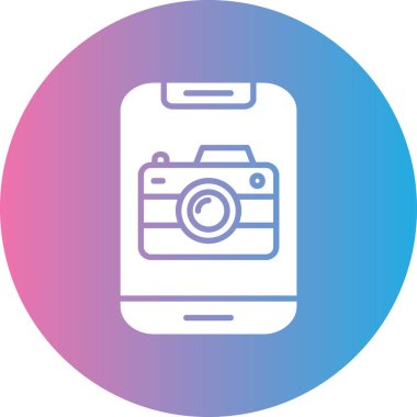 Benzersiz fotoğraf makinesi vektör simgesi