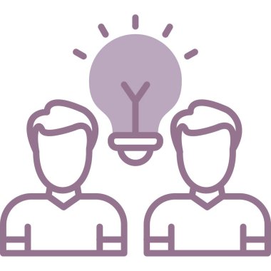 fikir simgesi, vektör illüstrasyonu