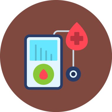 Kan bağışı ikonu vektör illüstrasyonu