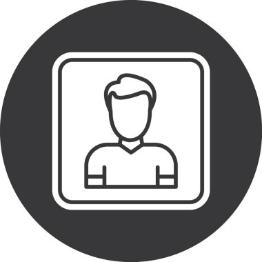 İnsan. Web simgesi basit tasarım