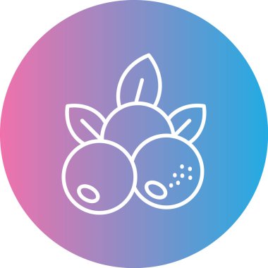 çilek simge vektör çizim