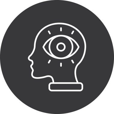 Göz simgesinin vektör illüstrasyonu