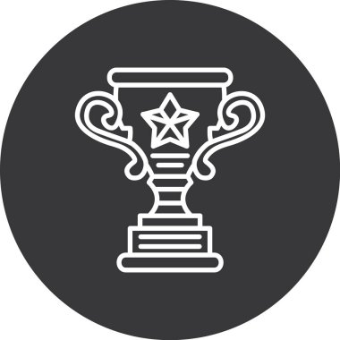 Ödül kupası simgesi taslak biçiminde