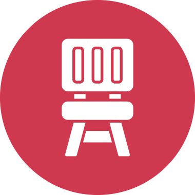 Monitör. Web simgesi basit illüstrasyon