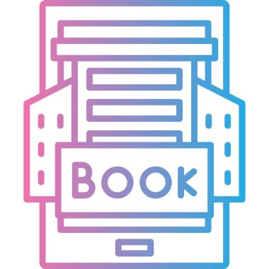 kitap simgesi vektör illüstrasyonu