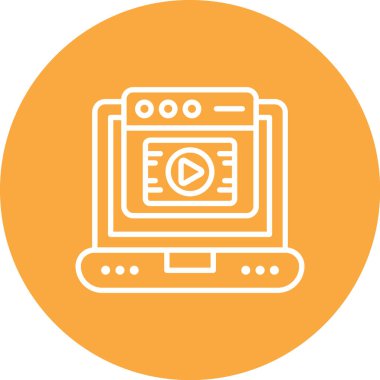 video simgesi vektör illüstrasyonu