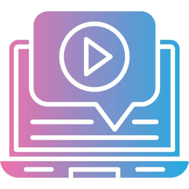 video simgesi vektör illüstrasyonu