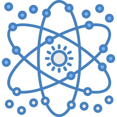 atomik atom molekül simgesi