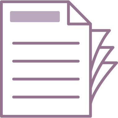 Belge. Web simgesi basit illüstrasyon