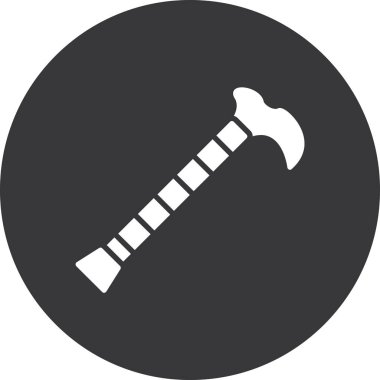 Axe Vektör Kabartma Simgesi Tasarımı