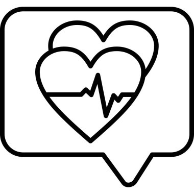 Kalp atış hızı vektör simgesi. biçim düz simge sembolü, yuvarlak açılar, gri arkaplan.