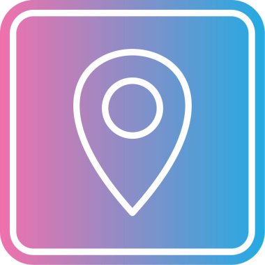 konum simgesi vektör illüstrasyonu