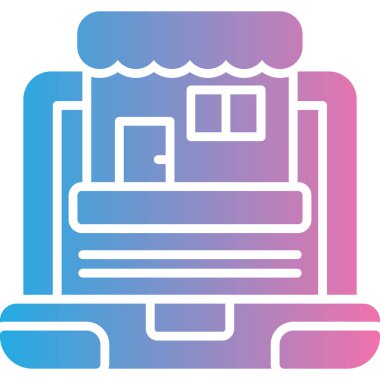 Alışveriş. Web simgesi basit illüstrasyon