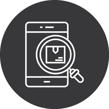 Cep telefonu simgesinin vektör illüstrasyonu