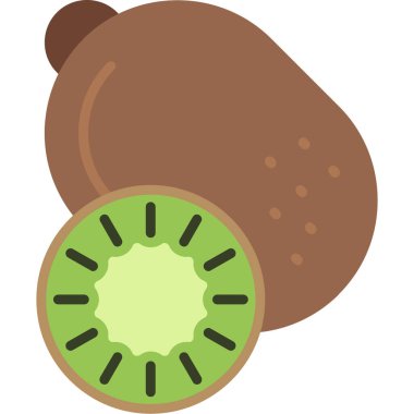 Çizgi film kivinin vektör çizimi