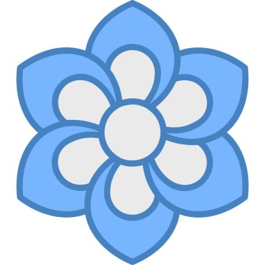 Çiçek. Web simgesi basit illüstrasyon