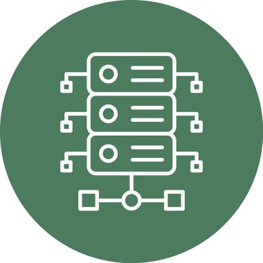 veri sunucu simgesi vektör illüstrasyonu