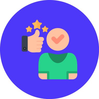 Müşteri memnuniyeti geri besleme simgesi