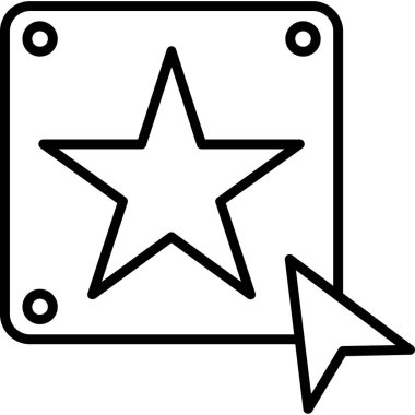 Yıldızlar. Web simgesi basit illüstrasyon