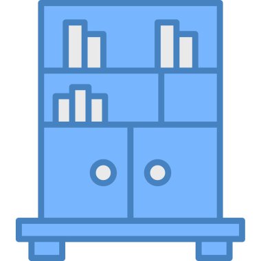 Dolap. Web simgesi basit illüstrasyon