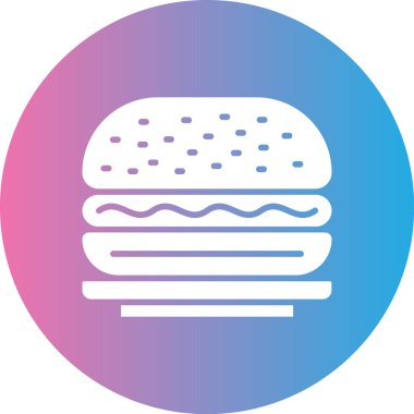 Hamburger. Web simgesi basit tasarım