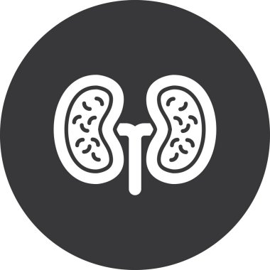 Böbrek simgesi modadan bağımsız arkaplan