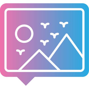 harita simgesi vektör illüstrasyonu