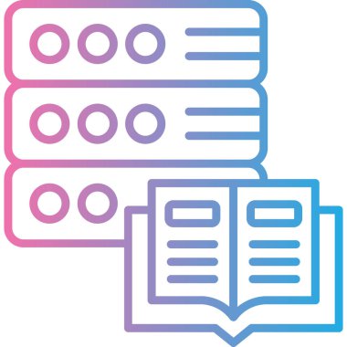 Kitap. Web simgesi basit illüstrasyon