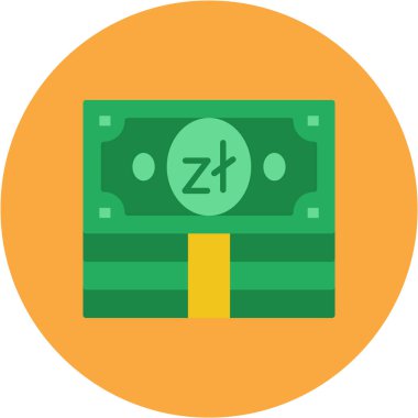 nakit dolar para birimi simgesi düz stil