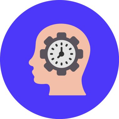 Saat. Web simgesi basit illüstrasyon