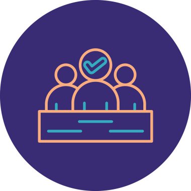 İş adamı simgesinin vektör illüstrasyonu