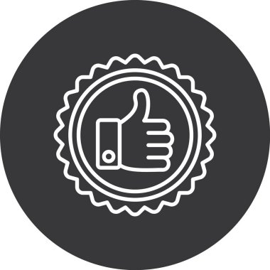 Simge vektör illüstrasyonunu parmakla