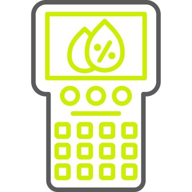 Hesap makinesi. Web simgesi basit illüstrasyon