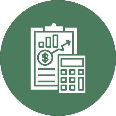 İş ve finans simgesinin vektör illüstrasyonu