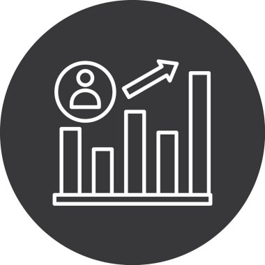 İş ve finans simgesinin vektör illüstrasyonu