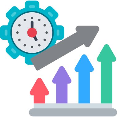 zaman yönetimi vektör simgesi