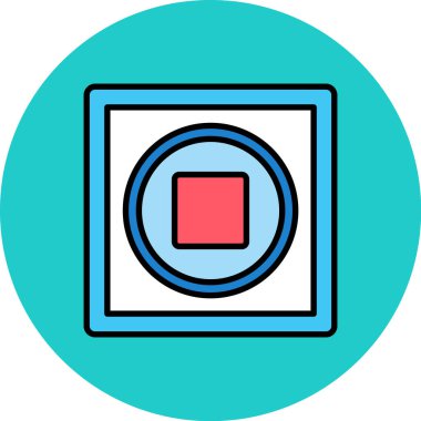 Kamera simgesi, vektör illüstrasyonu