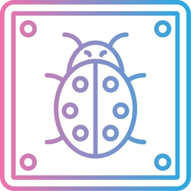 eşsiz hata vektör çizgisi simgesi