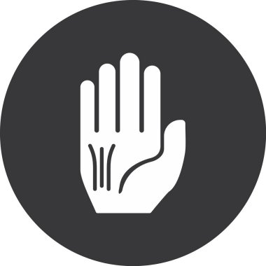 Moda Biçimli El Simgesi İzole Arkaplanı