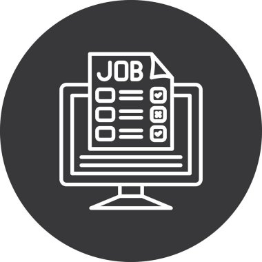 görev simgesi vektör illüstrasyonu