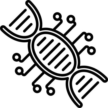 Hata böceği virüs simgesi ana hatlar biçiminde