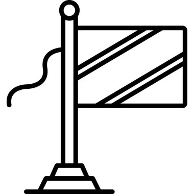 Tek bir izole simgenin vektör illüstrasyonu