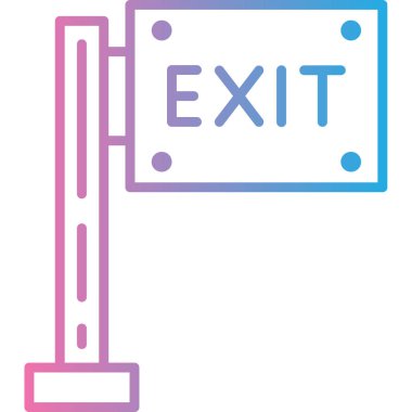 çıkış simgesi çizimi