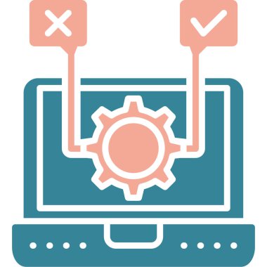 Ayarlar. Web simgesi basit illüstrasyon